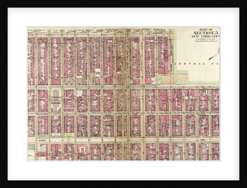 Bounded by Sixth Avenue, Central Park South, Fifth Avenue, E. 64th Street, Lexington Avenue, and E. 47th Street, New York by Anonymous