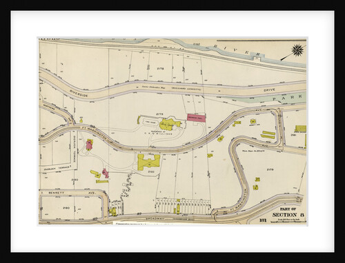 Bounded by Riverside Drive Hudson River, Corbin Place, Ft. Washington Avenue, Broadway, W. 192nd Street, Overlook Terrace and Northern Avenue, New York by Anonymous
