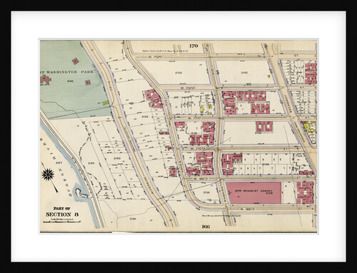 Bounded by W. 173rd Street, St. Nicholas Avenue, W. 168th Street, ...Harlem River, Fort Washington Park Riverside Drive, New York by Anonymous