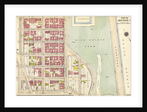 Bounded by W. 173rd Street, Amsterdam Avenue, Edgecombe Avenue High Bridge Park, Speedway, Harlem River, W. 167th Street, and Broadway, New York by Anonymous
