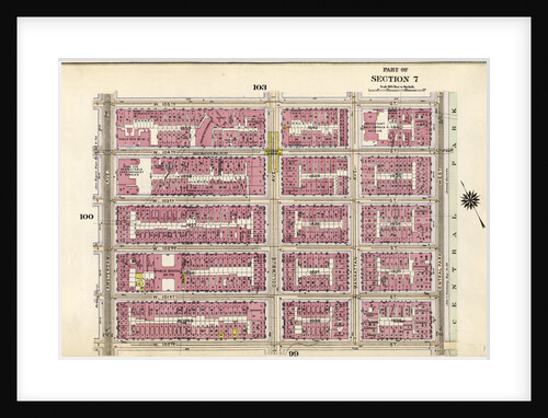 Bounded by W. 105th Street, Central Park West, W. 100th Street and Amsterdam Avenue, New York by Anonymous