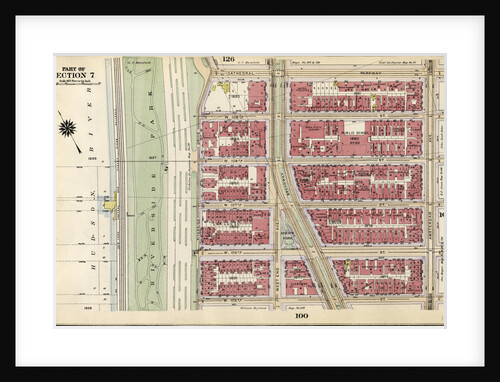 Bounded by Cathedral Parkway, Amsterdam Avenue, W. 105th Street and Riverside Park Riverside Drive, New York by Anonymous