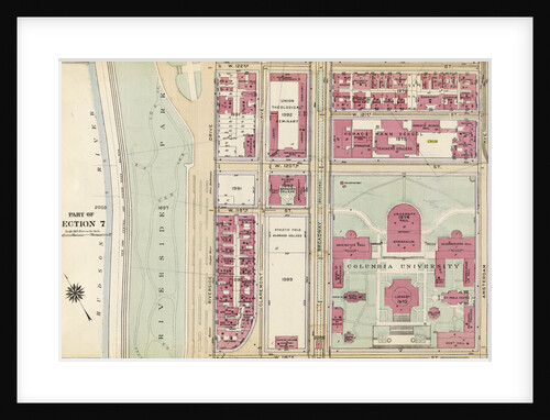 Bounded by W. 122nd Street, Amsterdam Avenue, W. 116th Street and Harlem River Riverside Drive, New York by Anonymous