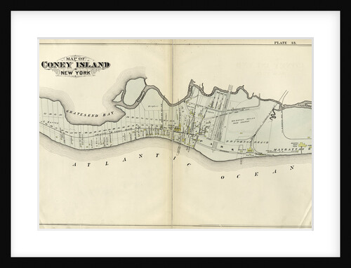 Map of Coney Island, New York by Anonymous