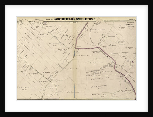 Part of Northfield & Middletown. Staten Island, 1874, New York by Anonymous