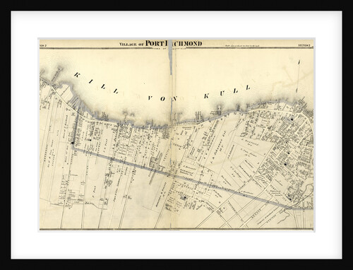 Village of Port Richmond. Staten Island, 1874, New York by Anonymous