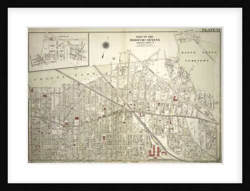 Bounded by Forest Park Magnolia Avenue, Union Place, Tulip Street, Cleveland Avenue, Washington Avenue, Myrtle Avenue, Division Avenue, ... Maple Grove Cemetery, Newtown Road, Van Wyck Avenue, Atlantic Avenue and Union Place, New York by Anonymous