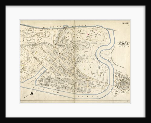 Bounded by Boulevard Lafayette Hudson River, Harlem River, New York by Anonymous