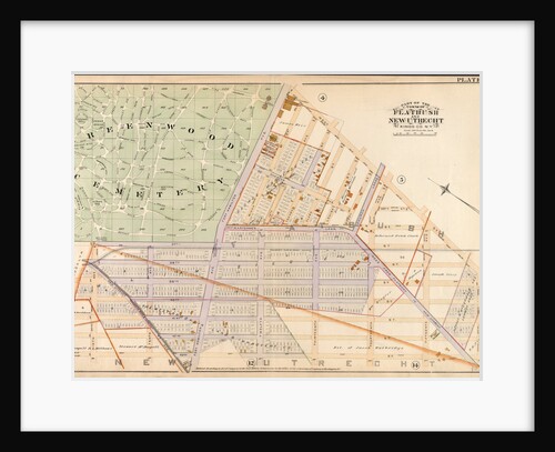Bounded by West Street, Sixteenth Avenue, 43rd Street, Ninth Avenue, 37th Street Greenwood Cemetery and Fort Hamilton Avenue, New York by Anonymous