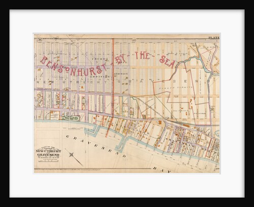 Plate 18:Bounded by 86th Street, W. 12th Street, Avenue V, Stillwell Avenue, Bay 46th Street, Warehouse Avenue, 20th Street, Cropsey Avenue and De Bruyen's Lane, New York by Anonymous