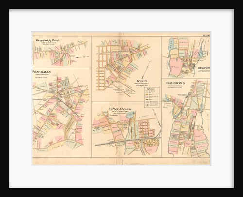 Greenwich Point, Hewetts, Seaford, Pearsalls, Valley Stream, Town of Hempstead and Baldwins, New York by Anonymous