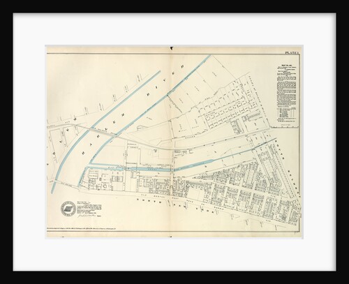 Map No. 441 Bounded by Fourth Avenue, 138th Street, ... Harlem River Line of Water Grant, Bulkhead & Pier Line, Grove Street, Cottage Street, Old Boston Post Road or Morris Avenue, New York by Anonymous