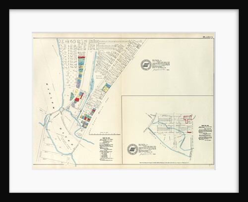 Map No. 375 Bounded by Fourth Avenue, Riverside Avenue, Macomb Avenue, Cottage Street, Morris Avenue, 3rd Avenue and 129th Street. - Map No. 213 Bounded by Cherry Street, Old Harlem Bridge Post Road from New York to Boston, Harlem River, New York by Anonymous