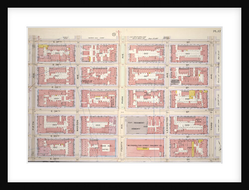 Bounded by E. 37th Street, Third Avenue, E. 32nd Street and Fifth Avenue, New York by Anonymous