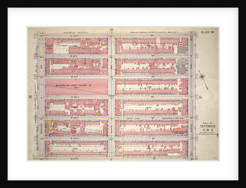 Bounded by W. 53rd Street, Fifth Avenue, W. 47th Street and Seventh Avenue, New York by Anonymous
