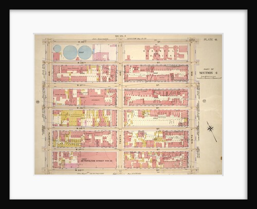 Bounded by W. 59th Street, Ninth Avenue, W. 53rd Street and Eleventh Avenue, New York by Anonymous