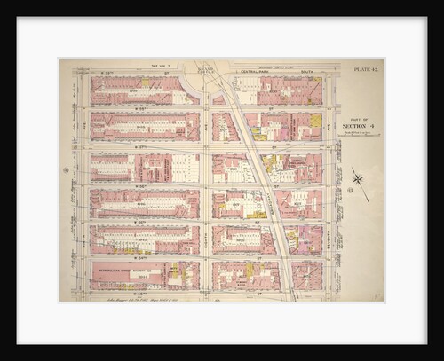 Bounded by W. 59th Street, Central Park South, Seventh Avenue, W. 53rd Street and Ninth Avenue, New York by Anonymous