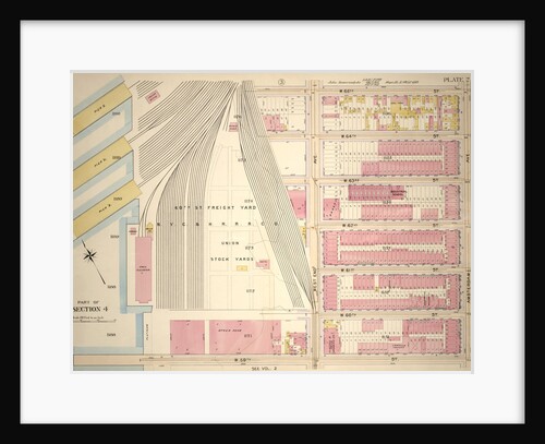 Bounded by W. 65th Street,Amsterdam Avenue, W. 59th Street and N.Y.C. & H.R.R.C.R. Union Stock Yards West End Avenue, New York by Anonymous