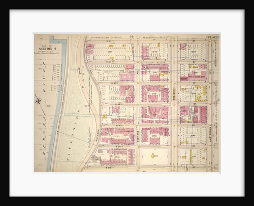 Bounded by W. 95th Street, Amsterdam Avenue, W. 89th Street and Hudson River - Riverside Park Riverside Drive, New York by Anonymous