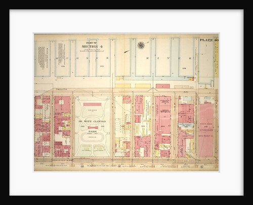 Bounded by Twelfth Avenue Hudson River Piers, W. 59th Street, Eleventh Avenue and W. 50th Street, New York by Anonymous