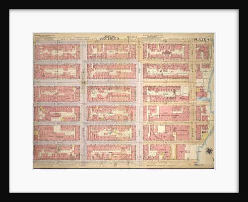 Bounded by E. 59th Street, East River Piers Avenue A, E. 53rd Street and Third Avenue, New York by Anonymous