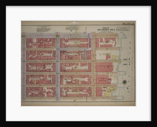 Bounded by E. 42nd Street, East River Docks First Avenue, E. 37th Street and Third Avenue, New York by Anonymous