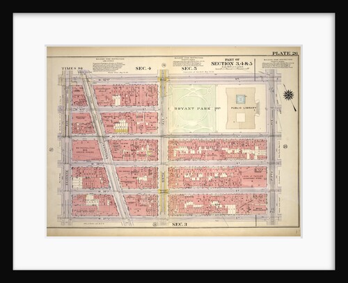 Bounded by W. 42nd Street, Fifth Avenue, W. 37th Street and Seventh Avenue, New York by Anonymous