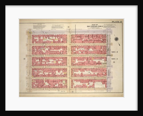 Bounded by W. 42nd Street, Seventh Avenue, W. 37th Street and Ninth Avenue, New York by Anonymous