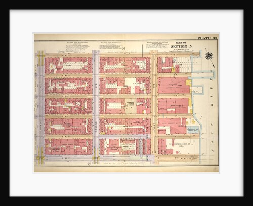 Bounded by E. 47th Street, First Avenue, E. 42nd Street and Third Avenue, New York by Anonymous