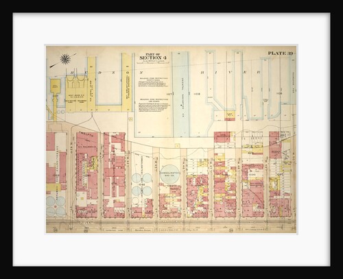 Bounded by Twelfth Avenue Hudson River Piers,W. 50th Street, Eleventh Avenue and W. 41st Street, New York by Anonymous