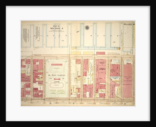 Bounded by Twelfth Avenue Hudson River Piers, W. 59th Street, Eleventh Avenue and W. 59th Street, New York by Anonymous