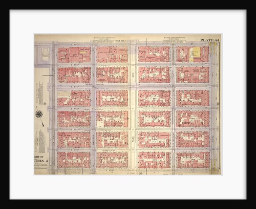 Bounded by E. 59th Street, Third Avenue, E. 53rd Street and Fifth Avenue, New York by Anonymous