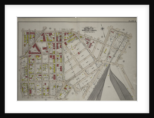 Borough of the Bronx. Bounded by E. 156th Street, Southern Boulevard, Longwood Avenue, Garrison Street, Whitlock Street, Austin Place, E. 149th Street, Timpson Place, E. 147th Street, Union Avenue, Dater Street and Trinity Ave., New York by Anonymous