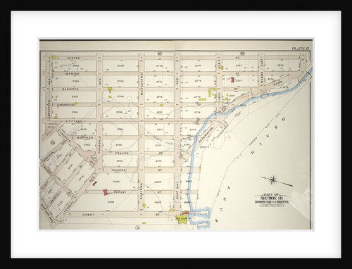 Borough of the Bronx. Bounded by Coster Street, Edgewater Road, East Bay Avenue, Cabot Street, Leggett Avenue, Garrison Avenue, E. 156th Street, Barry Street, Worthen Street, Truxton Street, Tiffany Street and Spofford Avenue, New York by Anonymous