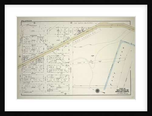 Borough of the Bronx. Bounded by Farragut Street, Ryawa Avenue, Longfellow Avenue and East Bay Avenue, New York by Anonymous