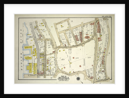 Borough of the Bronx. Bounded by W. 180th Street, Loring Place, W. 179th Street, Burnside Avenue, Harrison Avenue, W. Tremont Avenue and Harlem River Piers Cedar Avenue, New York by Anonymous