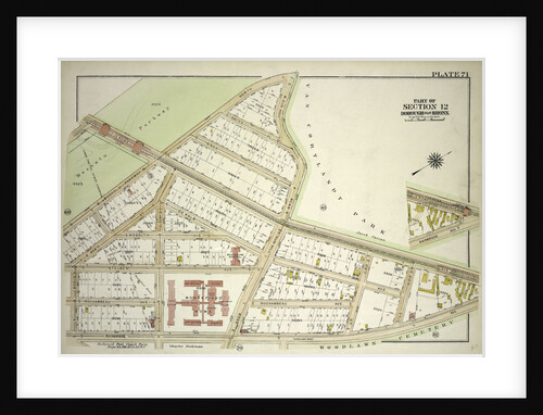 Borough of the Bronx. Bounded by E. Jerome Avenue, Bainbridge Avenue and E. 208th Street, New York by Anonymous
