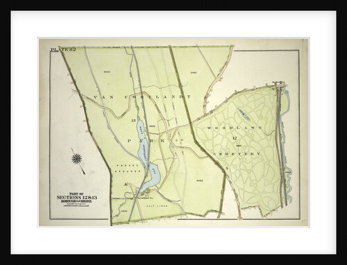 Borough of the Bronx. Bounded by Broadway, Van Cortlandt Park South, Gun Hill Road, E. 211th Street, Webster Avenue, E. 233rd Street and Mt. Vernon Avenue, New York by Anonymous
