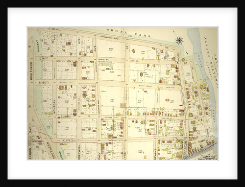 Part of Ward 24, Section 11. Bounded by E. 182nd Street, Boston Road, E. 181st Street,Bronx Street, E. 177th Street, Marmion Avenue and Southern Boulevard, New York by Anonymous