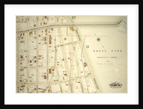 Part of Ward 24, Section 11. Bounded by Pelham Avenue Bronx Park, Southern Boulevard, E. 185th Street, Cambreleng Avenue, Crescent Avenue by Anonymous