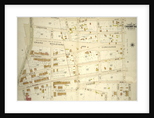 Part of Ward 24, Section 11. Bounded by Morris Avenue, E. 183rd Street, Webster Avenue, E. 179th Street, Valentine Avenue E. 179th Street and Burnside Avneue, New York by Anonymous