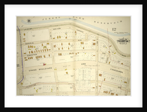 Part of Ward 24, Section 11. Bounded by Jerome Park Reservoir Jerome Avenue, E. 199th Street, Briggs Avenue and Kingsbridge Road, New York by Anonymous