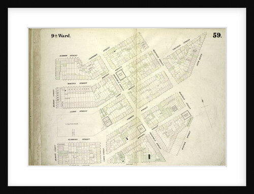 Map bounded by Barrow Street, Commerce Street, Bleecker Street, Cornelia Street, Sixth Avenue, Hancock Street, Hamersly Street, Hudson Street, New York by Anonymous