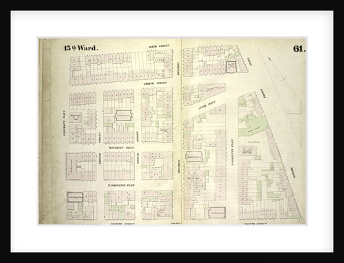 Map bounded by East 9th Street, Fourth Avenue, Bowery, East 4th Street, University Place, New York by Anonymous
