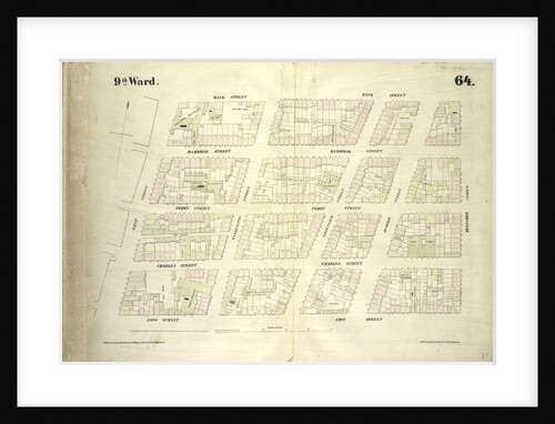 Map bounded by Bank Street, Bleecker Street, Amos Street, West Street, New York by Anonymous