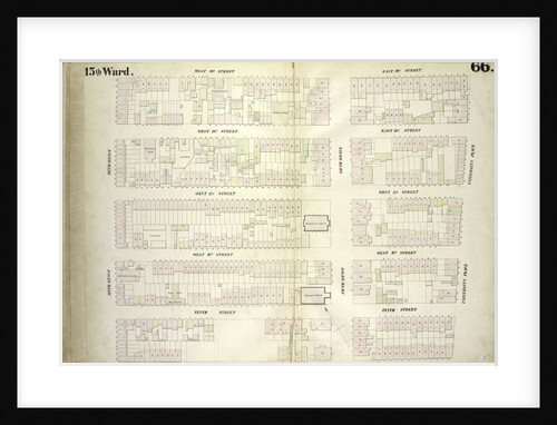 Map bounded by West 14th Street, East 14th Street, University Place, East 9th Street, West 9th Street, Sixth Avenue, New York by Anonymous