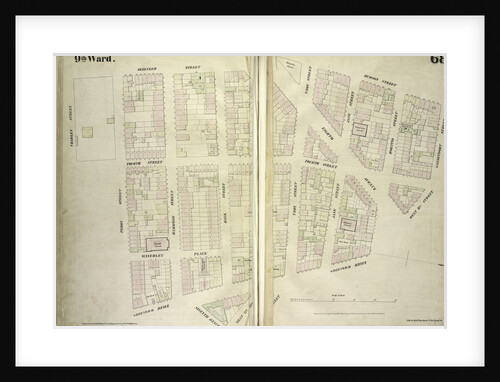 Map bounded by Bleecker Street, Hudson Street, Gansevoort Street, West 13th Street, Greenwich Avenue, West 12th Street, Seventh Avenue, Perry Street, Charles Street, New York by Anonymous