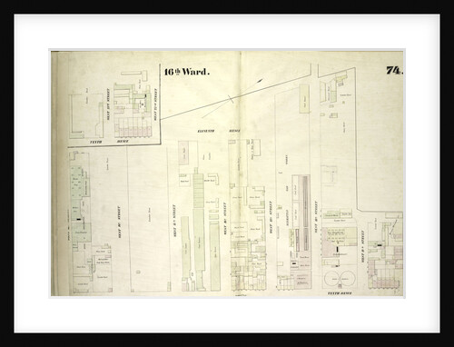 Map bounded by Eleventh Avenue, West 20th Street, Tenth Avenue, West 13th Street, New York by Anonymous