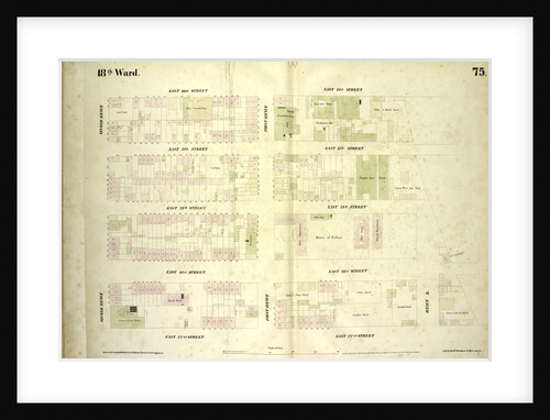 Map bounded by East 26th Street, Avenue A, East 22nd Street, Second Avenue, New York by Anonymous