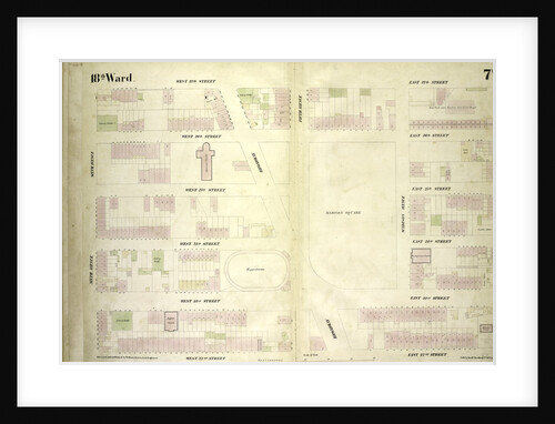 Map bounded by West 27th Street, East 27th Street, Fourth Avenue, East 22nd Street, West 22nd Street, Sixth Avenue, New York by Anonymous